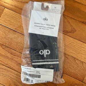 ALO Yoga navy blue Half-Crew Athletic Socks